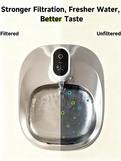 8-Pack Fountain Filters, 6-Layer with Pre-Filter Sponges, Wireless Compatible